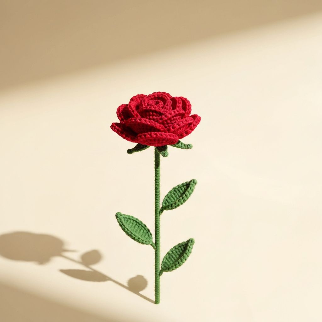 Single Red Rose – Classic